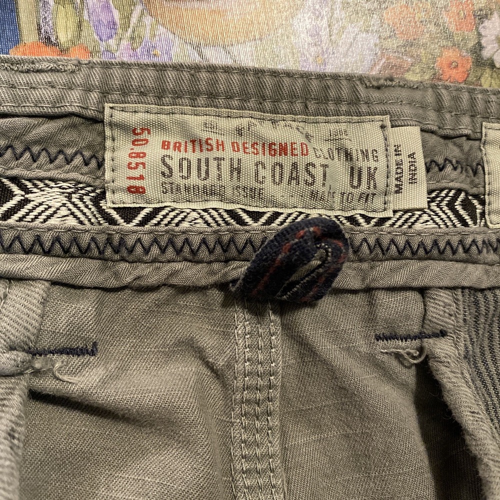 Fat Face British Designed Army Fern Green Utility Shorts Mens 38 Casual - Picture 5 of 7